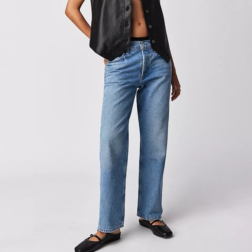 Citizens of Humanity Neve Low Slung Relaxed Jeans in Misty size 26 NWT